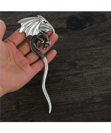 Viking Celtic Dragon Hair Stick Slide - Long Hairpin Clip for Irish Hair Accessories - Buy Online on GoSupps.com