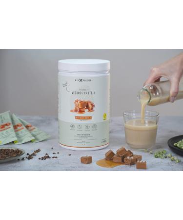 Maxxprosion Vegan Protein Powder - Salted Caramel Isolate with BCAA & OPC | 78% Protein 600g Can | Sugar-Free Gluten-Free Lactose-Free Fructose-Free - Buy Online on GoSupps.com