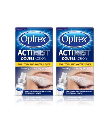 Optrex ActiMist 2-in-1 Eye Spray for Itchy Hayfever Allergy Plus Watery Eyes - 10 ml (Pack of 2) - Buy Online on GoSupps.com