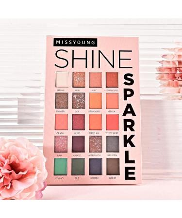 Eye Shadow Palette Makeup | Eyeshadow Palettes 20 Colors Makeup Pallet Waterproof Colorful Powder Highly Pigmented Makeup Palette Long Lasting Eye Shadows Cle-ca - Buy Online on GoSupps.com