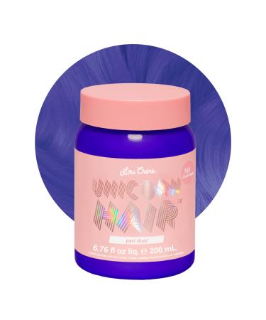 Lime Crime Unicorn Hair Dye Full Coverage  Peri Dust (Periwinkle) - Vegan and Cruelty Free Semi-Permanent Hair Color Conditions & Moisturizes - Temporary Purple Hair Dye With Sugary Citrus Vanilla Scent