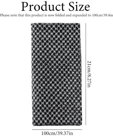 Japanese Exfoliating Towel Extra Long Exfoliating Washcloth for Men Women Exfoliation Black Cloth Loofah Back Bath Exfoliation 3D Black Grid 1Pcs - Buy Online on GoSupps.com