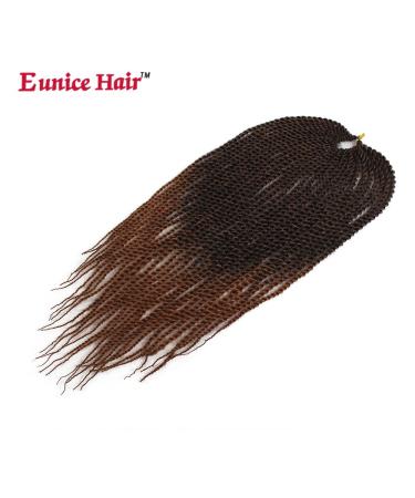 Eunice Senegalese Twist Crochet Braiding Hair Extension - 6 Packs 22 Inch Synthetic Hair 30 Roots/Pack (T1B/30) - Soft & Durable Crochet Braids for Stylish Looks - Buy Online on GoSupps.com