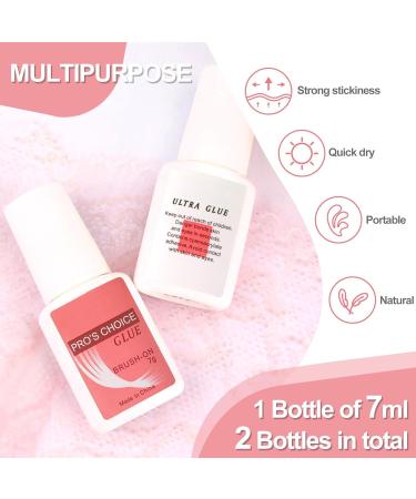 Sularpek Nail Glue Set - 2pcs 7ML Extra Strong False Nail Glue for Manicure - Buy Online on GoSupps.com