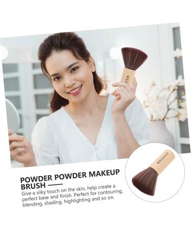 FRCOLOR Record Cleaning Brush Make up Face Makeup Foundation Makeup Brush Face Blending Highlighter Makeup Brush Concealer Brush Wooden Handle Fluffy Miss - Buy Online on GoSupps.com