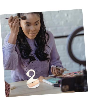 Healeved Makeup Brush Cosmetic Brush Cosmetic Utensils Pressed Powder Brush Oval Foundation Brush Loose Powder Brush Buffing Powder Brush Liquid Foundation Brush Makeup Utensils 9X6.5X4.5CM White - Buy Online on GoSupps.com