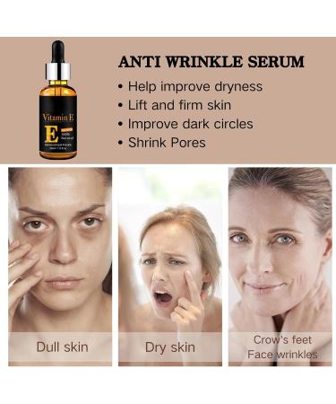 Trendyfave Vitamin E Serum Vitamin E Anti Wrinkle Serum To Even Skin Tone Skin Care Essence For Reduce Lines Dark Spot Remover For Face Hydrating Serum Vitamin E Eye Serum 30ml - Buy Online on GoSupps.com