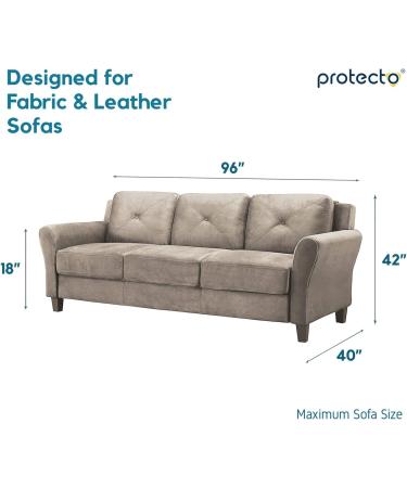 PROTECTO XL Clear Plastic Couch Cover 96 - Waterproof Sofa Protector for Pets - Scratch, Stain, and Dirt Resistant - Furniture Slipcover for Moving and Storage - Buy Online on GoSupps.com
