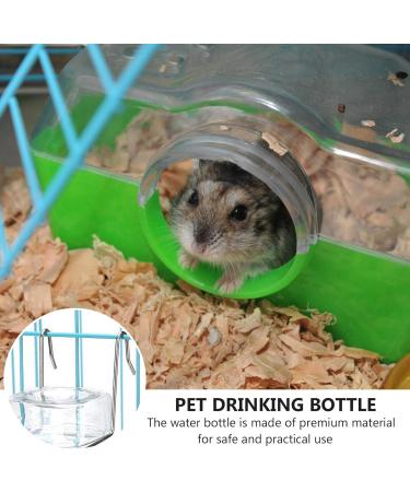 Balacoo 2 Pcs 180ml Guinea Pig Water Bottle No Drip Plastic Automatic Rabbit Water Feeder Hanging Fountains Pet Drinking Bottle with Hooks Springs for Amall Animals Transparent - Buy Online on GoSupps.com
