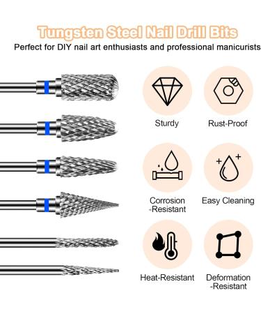 Diesisa 6 Pieces Nail Drill Bits (Medium) - Buy Online on GoSupps.com
