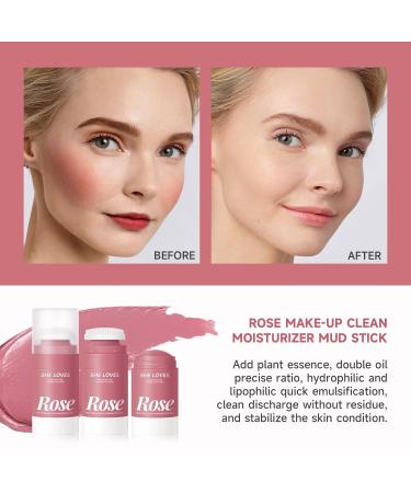 Rose Face Makeup Remover Cream - Nourishing Balm with Silicone Brush for Deep Cleansing & Moisturizing | Gentle & Soothing Skin Care - Buy Online on GoSupps.com