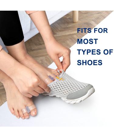 Promifun Gel Toe Corrector - 10 Pack Toe Separators with Big Toe Spacer for Bunion Pain - Buy Online on GoSupps.com