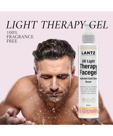  Lantz Copenhagen Hydrated Gold Glow Boost Light Therapy Gel with Niacinamide Glycerin and Citrus Extract Hydrates brightens and protects skin 200 ml - Buy Online on GoSupps.com