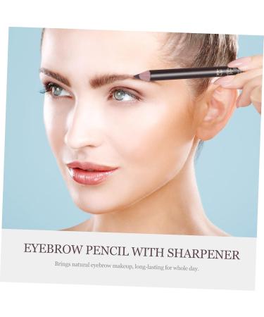 WOONEKY 8pcs Wooden Beauty Eyebrow Pencil Black Eyebrow Eyebrow Pencil Makeup Tool 1 count (Pack of 1) Coffee - Buy Online on GoSupps.com