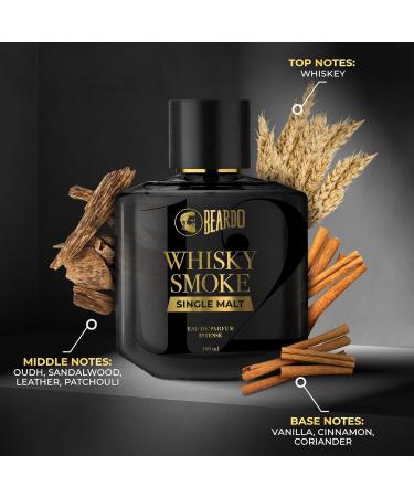 Beardo_SINGLE MALT Whisky Smoke Perfume for men 100ml | INTENSE EAU DE PARFUM - Highly Concentrated | Spicy Woody - Oudh - Luxury Perfume | Gift For Brother | Gift For Friends - Buy Online on GoSupps.com