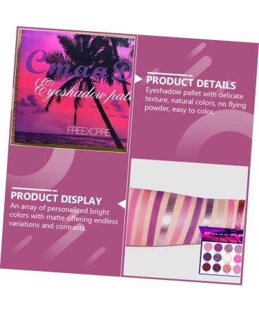VINTORKY 1 Box Eyeshadow Palette Matte Eyeshadow Woman Eyeshadow Pallet Eyeshadow Powder Colorful Plastic - Buy Online on GoSupps.com