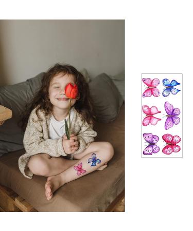 10 Sheets Coszeos Butterfly Temporary Tattoos for Women Girls Kids - Colorful Butterflies Wings Tattoo Stickers - Waterproof Body Art for Birthday Party Favors - Buy Online on GoSupps.com
