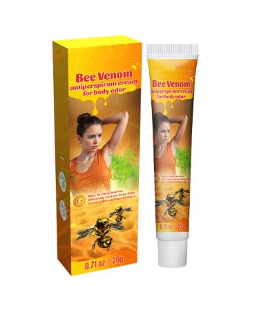 Odor Removal Cream Bee Armpits Odor Removal Cream 20g Armpit Refreshing Antiperspirant Armpit Refreshing Fragrance Cream Long Lasting Fragrance Gentle Fragrance Cream for Women Wife Girlfriend