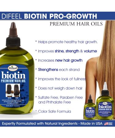 Difeel Premium Biotin Hair Oil 75ml - Nourish & Strengthen Hair | Fast International Shipping - Buy Online on GoSupps.com
