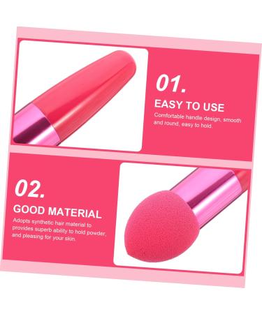 3pc Travel Size Makeup Brush Kit - Nose Contour Powder & Eye Sponge Brushes for Professional Makeup Application - Buy Online on GoSupps.com