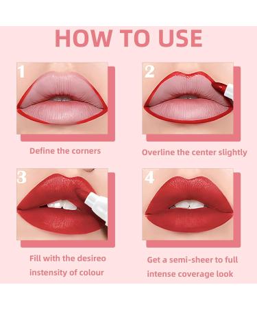 Buy 3 Colors Lip Stain Pen - Long Lasting Matte Lip Tint & Waterproof Lip Makeup | International Shipping Available - Buy Online on GoSupps.com