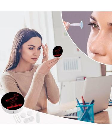 Daddysaurus Rex Round Case For Contact Lens Kit Storage Box with Mirror Printed - Buy Online on GoSupps.com