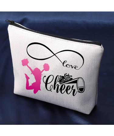 Cheer Make-Up Bag for Girls | Cheerleading Gifts | Follow Your Dreams Cosmetic Bag | Perfect for Cheer Teams & Trainers | Beige Cultural Bag - Buy Online on GoSupps.com