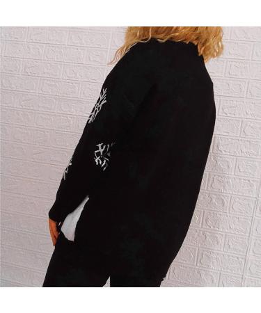 Shop Genetic Women s Christmas Sweater Warm Oversized Knitting with Snowflakes & Stripes - Perfect for Winter! - Buy Online on GoSupps.com