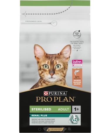 Pro Plan PURINE PRO PLAN Sterilized dry food for adult cats 1+ with OPTIRENAL rich in salmon pack of 1 (1 x - Buy Online on GoSupps.com