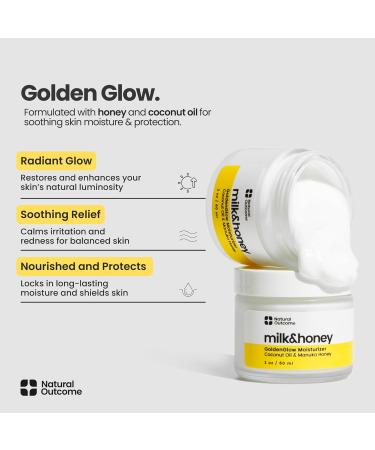 natural outcome Milk & Honey Cream Moisturizer Coconut Oil & Manuka Hydrating Lotion Vegan and Organic Body Cream Face and Hand Cream Cruelty-Free Honey Body Lotion - Buy Online on GoSupps.com