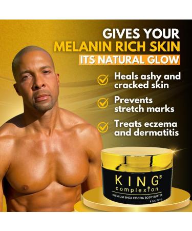 KING Complexion Complete Skincare Bundle Shea Cocoa Body Butter & Men s Anti-Aging Face Cream Organic Non-Greasy Deep Hydration for Melanin-Rich Skin - Buy Online on GoSupps.com