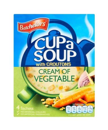 Batchelors Batchelors Cup a Soup Croutons Cream of Vegetable (4 per pack - 120g) - Pack of 2