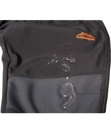 Benboy Men's Waterproof Hiking Pants | Softshell Windproof Warm Lined Ski & Snowboard Pants | Outdoor Winter Trekking L Black - Buy Online on GoSupps.com