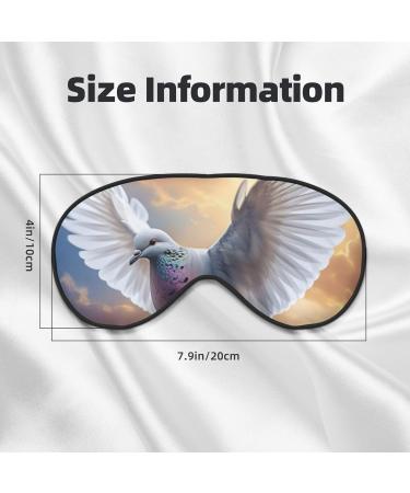 Soft Flying Dove Eye Mask - Adjustable Light Blocking Sleep Mask | Breathable Double-Sided Design - Buy Online on GoSupps.com
