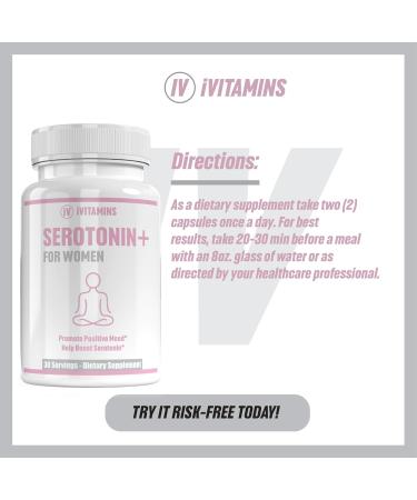 Serotonin Supplements for Women | Improve Mood & Support Healthy Serotonin Levels | 5-HTP Mood Support - 1 fl oz - Buy Online on GoSupps.com