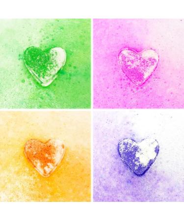 Zimpli Gifts Large Love Heart Bath Bombs Gift Set - Ideal Valentines Day Present for Her - Beauty Spa Fizzers - Buy Online on GoSupps.com