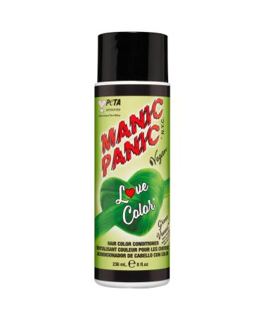 MANIC PANIC Love Colors Green Venus Color Depositing Conditioner for Vibrancy and Hydration - Bright Neon Green Hair Color - Vegan Ammonia and Gluten-Free (8oz)
