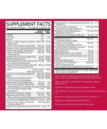 ONE Woman Bio-Optimized Multi-Nutrient by Thrivetality | Women's Multivitamin | #1 Physician Formulated | Science Based | Clinically Proven | Max Tolerability & Absorption | Super Antioxidants - Buy Online on GoSupps.com