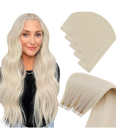 LAAVOO injection tape extensions real hair 50 cm light blond real hair tape in extensions skin weft virgin tapes extensions real hair blond 5 pieces 12.5g #1000 50cm-5Pcs 4.2virgin #1000 - Buy Online on GoSupps.com