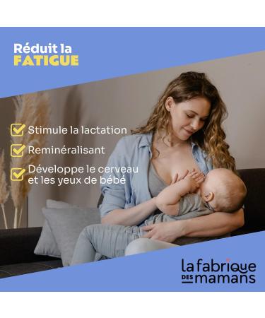 La Fabrique des Mamans - Breastfeeding - Gummies Dietary Supplement - Boosts lactation - Reduces Fatigue - Fennel DHA Maca Vitamin C and D - Made in France - 42 Gummies - Buy Online on GoSupps.com
