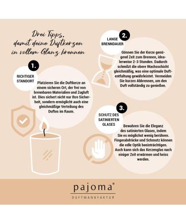 Pajoma Champagne Fragrance Candle Set - 4 Satin Glass Candles | 120g Each 25 Hours Burn Time Premium Gift Packaging - Buy Online on GoSupps.com