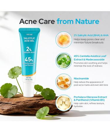 +1HEROLABS Acne Care Bundle: Hydrocolloid Pimple Patch for Deep Early and Hidden Blemishes + 2% Salicylic Acid Gel Serum for Pores & Oil - Buy Online on GoSupps.com