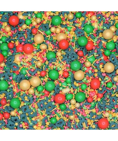 Happy Holidays Sugar Sprinkles Christmas Edible cake decorations (120g)