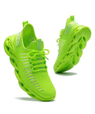 Then running shoes men sneakers women sneakers light breathable non -slip sports shoes gym fitness outdoor shoes fashion street running shoes 43 EU green