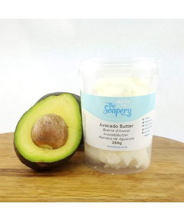 Avocado Butter 250g - 100% Natural Ingredient for Soap Skin and Hair 250 g (Pack of 1)