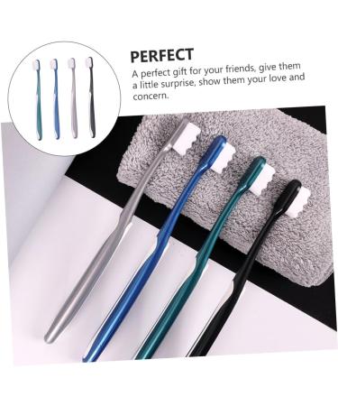 Minkissy 4-Piece Soft Toothbrush Set - Premium Household Brushes for Adults - Ideal for Makeup and Care Accessories - Gentle Coal Cleaning for Pregnant Women - Buy Online on GoSupps.com