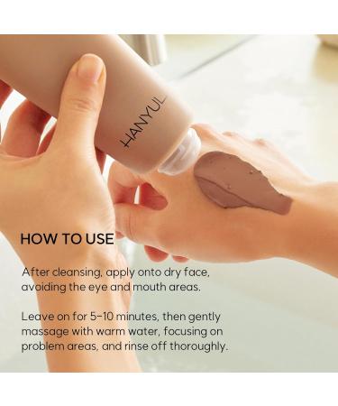 Hanyul Chestnut Shell Pore Clearing Clay Mask - Wash Off Mask for Oily Skin Mud & BHA for Pore Care - 3.39 fl.oz | International Shipping Available - Buy Online on GoSupps.com