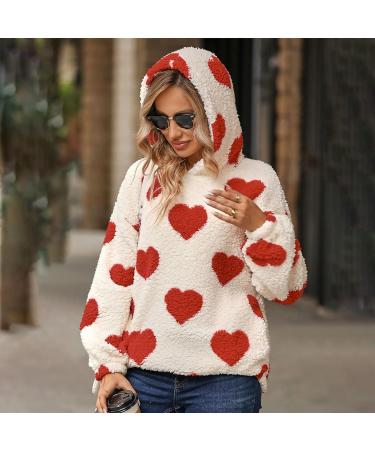 Shop Hanxiulin Women's Fleece Jacket - Cozy Hooded Long-Sleeved Winter Coat in Red | Slim Fit & Warm Outdoor Knitwear - Buy Online on GoSupps.com