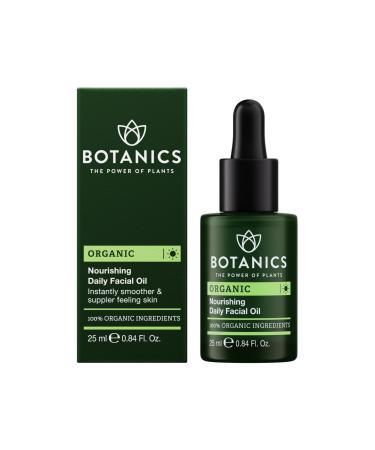 Botanics Facial Oil for Men - Nourishing Daily Face & Beard Oil for Dry Skin - Enriched with Argan & Rosehip Oils - Lightweight & Non-Greasy Men's Skincare - Vegan Cruelty Free (0.84 Fl Oz)