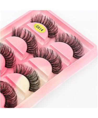 UAMOU 2/20/100 Boxes Mink Lashes Eyelashes 5 pairs Natural Curly Fake Eyelashes Thick Maquiagem Lash Extension Makeup Tools Cheerfully (Color : 5 pairs G616CS Size : 100 boxes) - Buy Online on GoSupps.com
